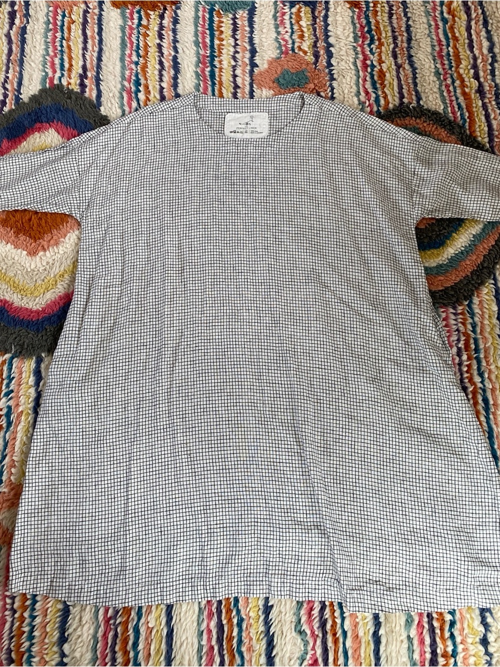 not Perfect Linen Check Dress